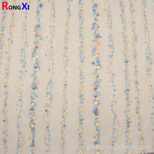 Bead Fabric Brand New Embroidery Fabrics With High Quality Factory